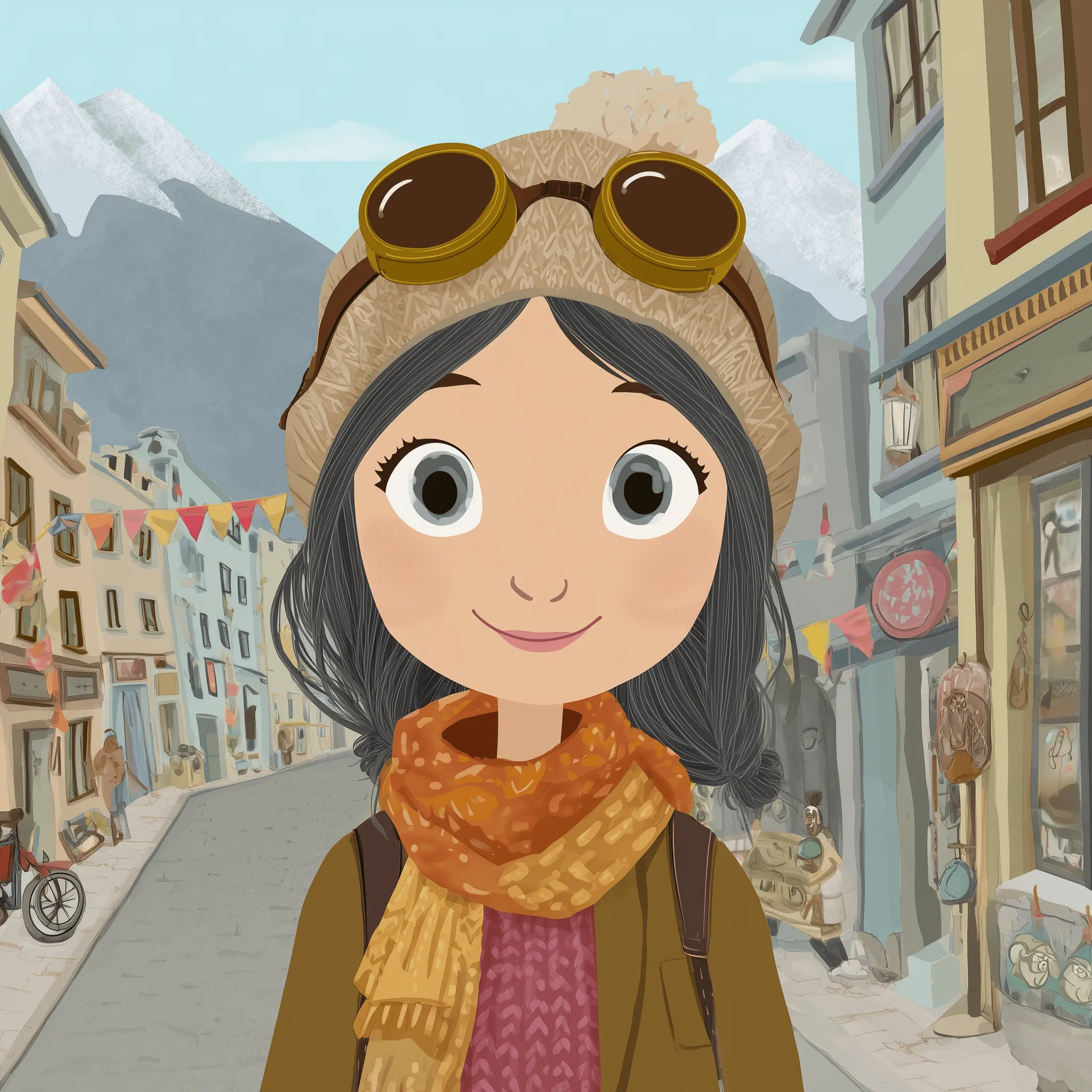 A learner smiling while exploring Lhasa