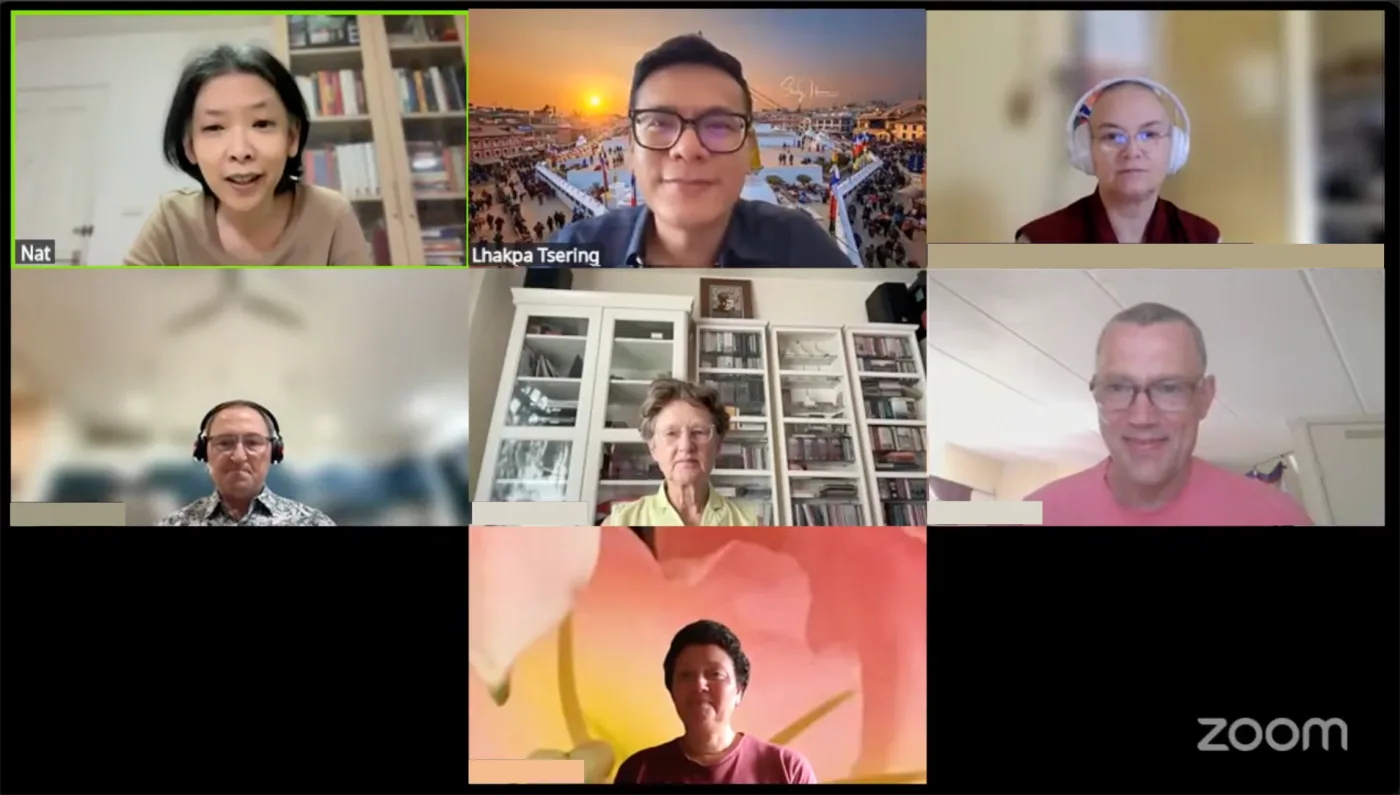 Students from around the world together in a live SINI class call